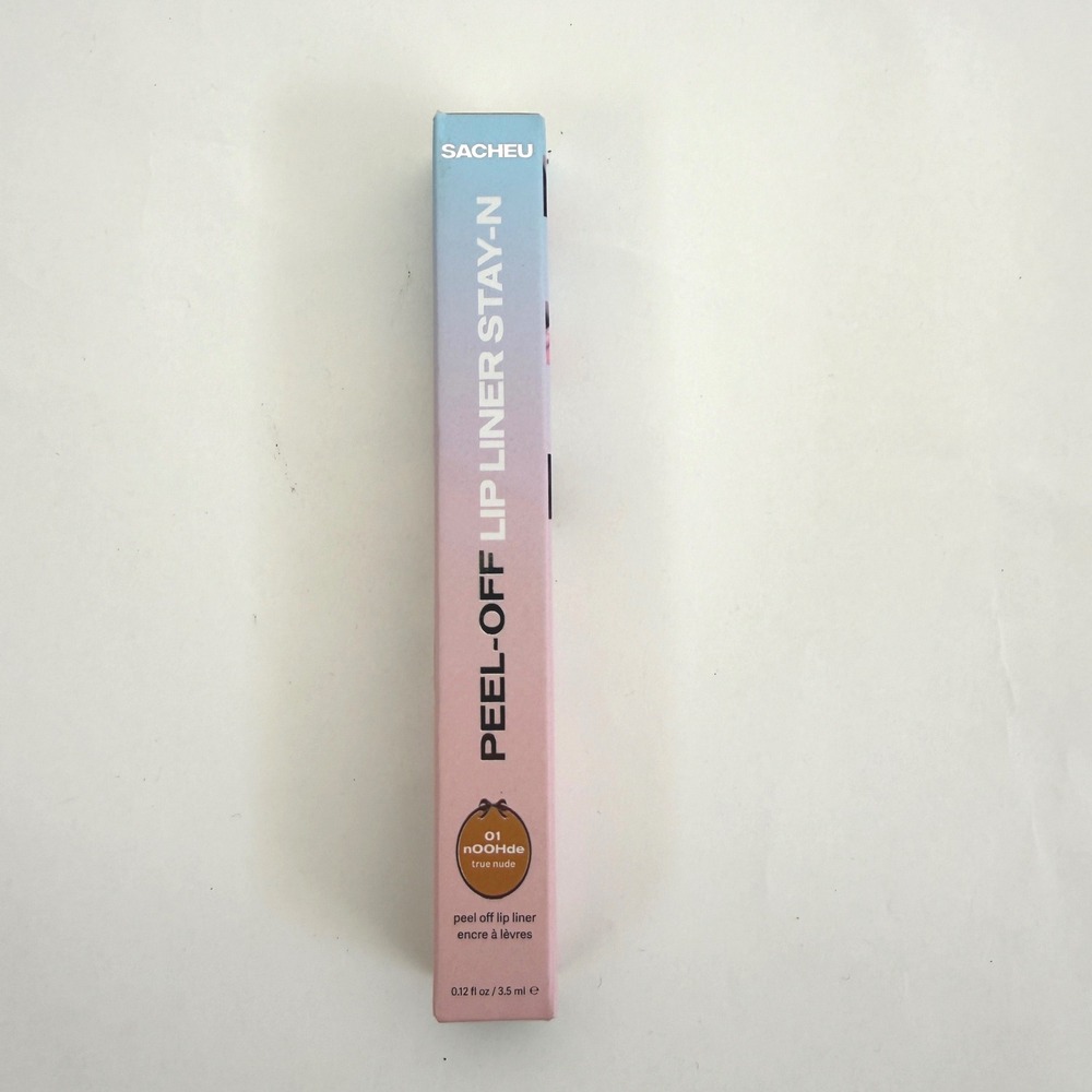 SACHEU Stay-N Peel-Off Lip Liner 01 nOOHde True Nude 0.12 oz New Sealed